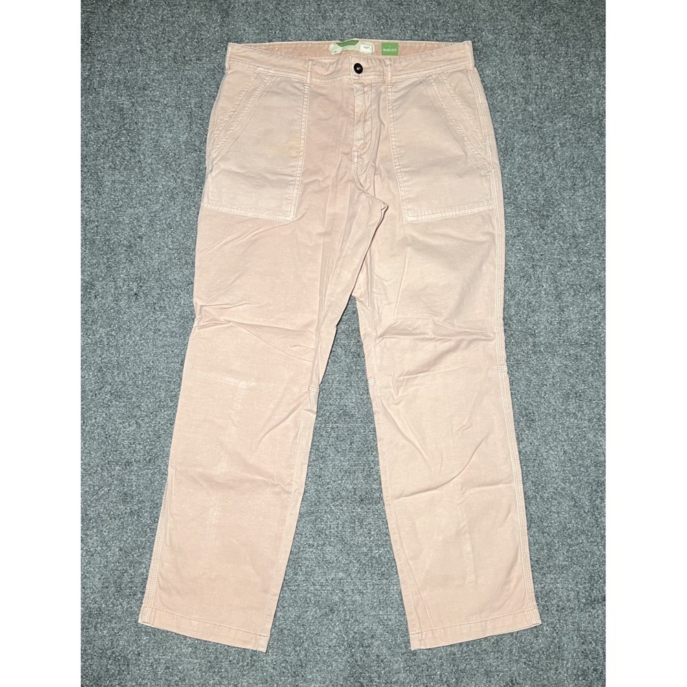 Anthropologie 'The Wanderer' Utility Cotton Linen Blend Pants Women 29 Fit 32x29